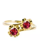 Vintage Jewlery Ring Ruby 14K Yellow gold vrc266y